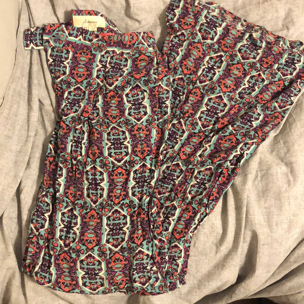 Elevenses wide leg printed | pant size 0
